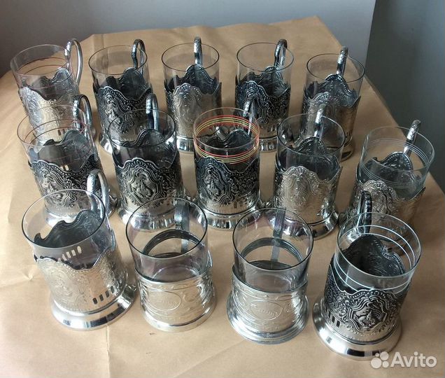 Подстаканник СССР мельхиор