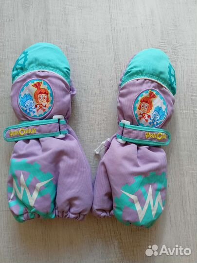 Варежки-краги на 4-6 лет