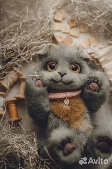 Котенок игрушка ручной работы