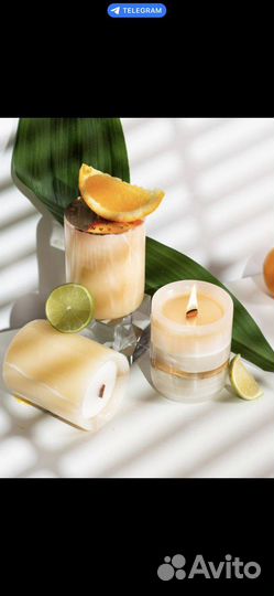 Подсвечник из натурального камня-оникса