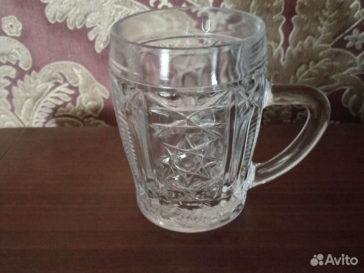 Хрустальные кружки СССР. Набор из 6шт