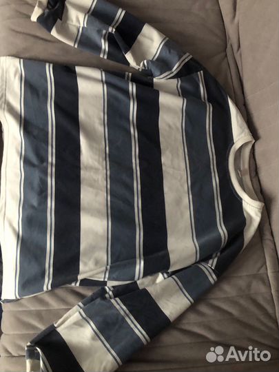 Лонгслив в полоску оверсайз