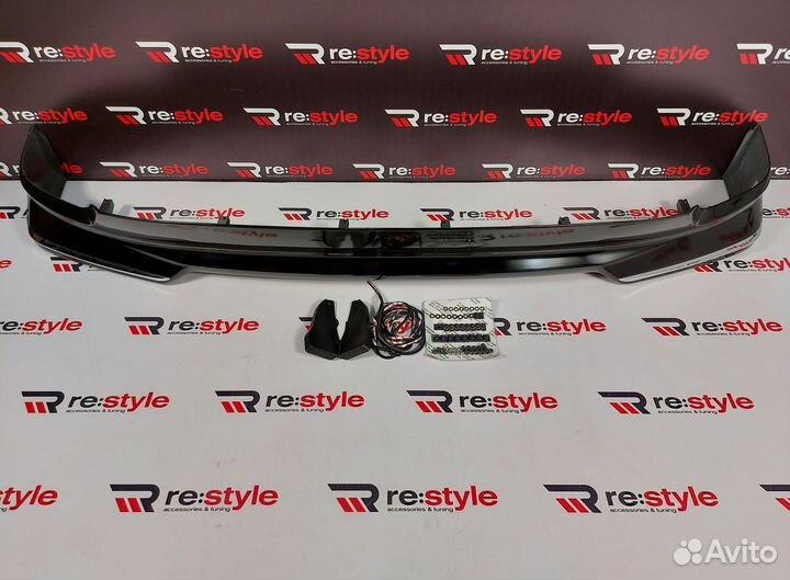 Губа передняя Toyota Land Cruiser 200 2м 12-15г