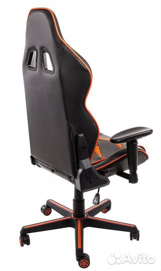 Компьютерное кресло Racer черное - оранжевое