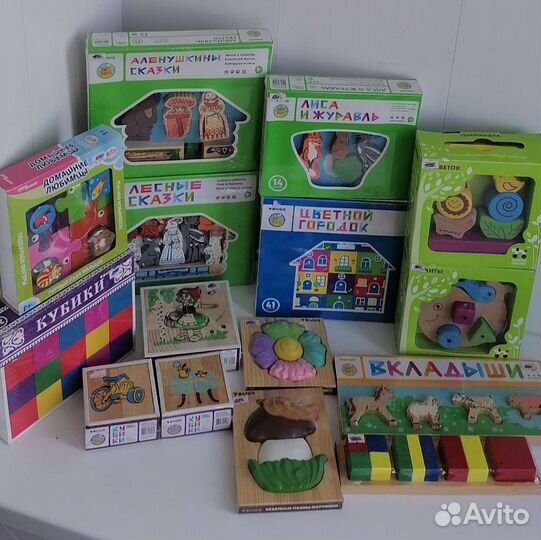 Развивающие деревянные игрушки