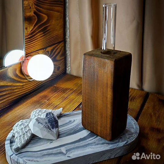 Ваза деревянная декоративная