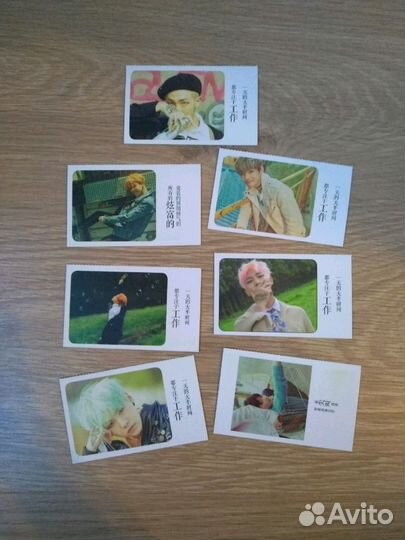 Открытки BTS версия run