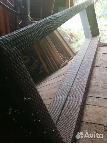 Зеркало Ikea, ротанг