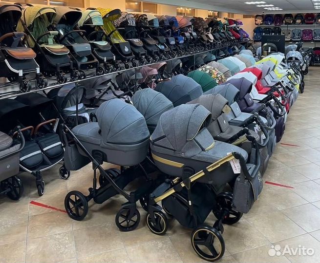 Коляска 2в1 indigo MIO (шалфей )