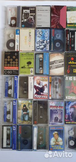 Старые аудиокассеты разные - 84 штуки