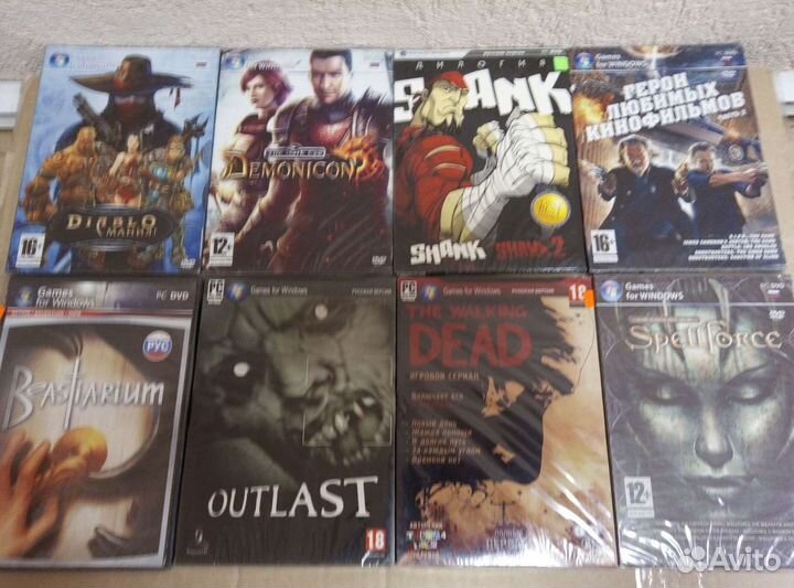 Коллекция компьютерных игр на дисках