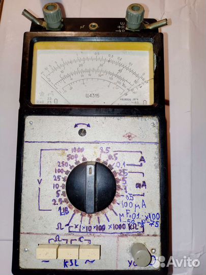 Мультиметр-тестер Ц 4315. СССР