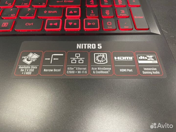 Acer Nitro 5 144Hz/Core i5/rtx3050ti/SSD-512G/16Gb