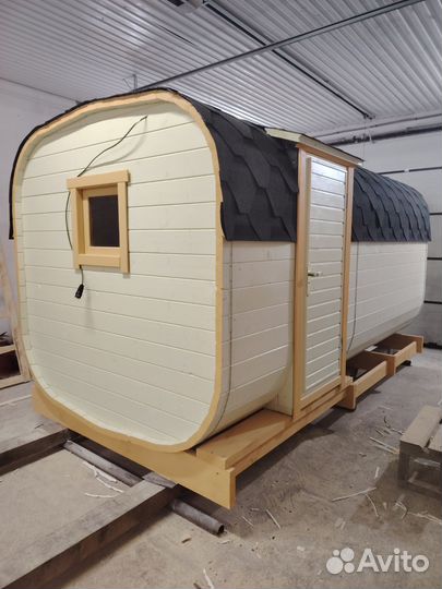 Бочка-баня 4м с боковым входом в наличии