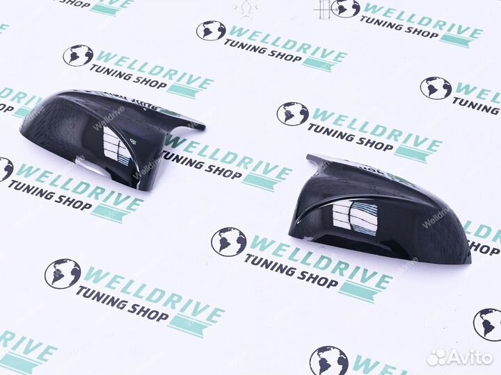 Крышки зеркал BMW X3 G01 X4 G02 стиль M с ребром