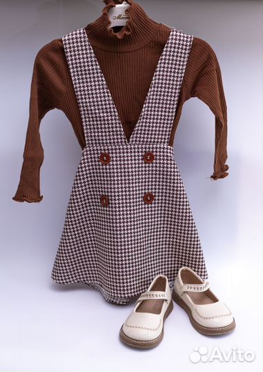 Сарафан с водолазкой на девочку 4 года