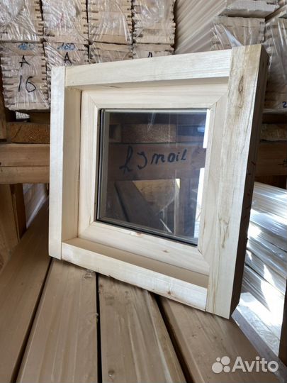 Окно для бани из липы