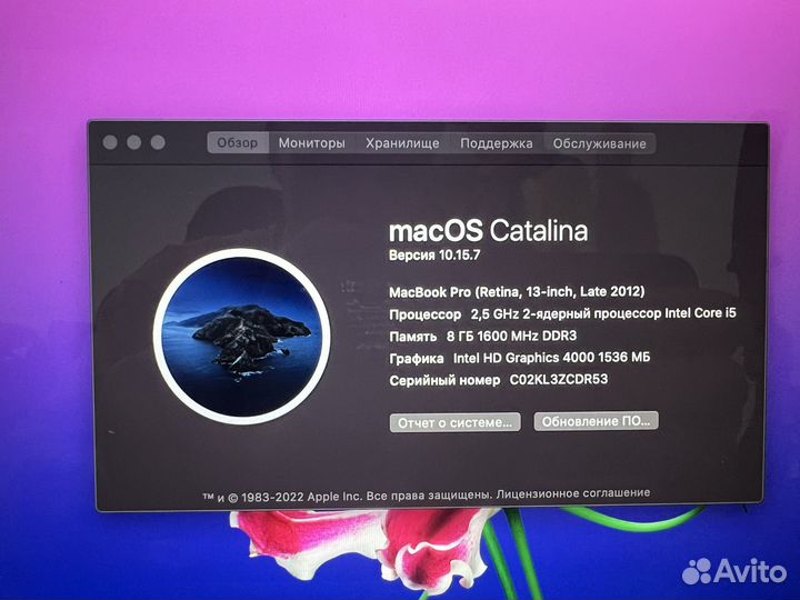 Apple MacBook Pro Retina 13 (late 2012)