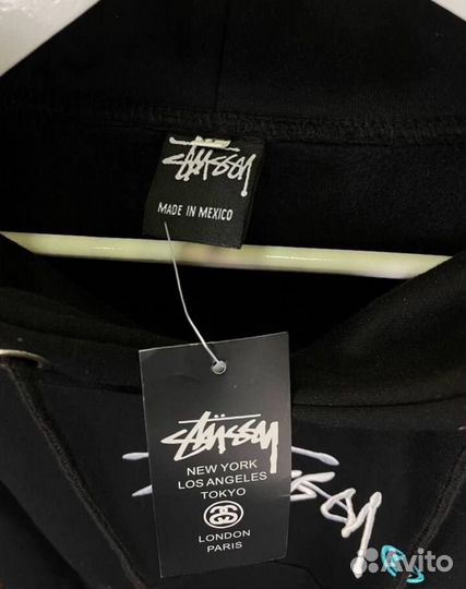 Худи stussy pigment dyed