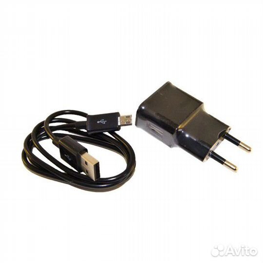 Зарядное устройство 5V 2A USB с кабелем microUSB