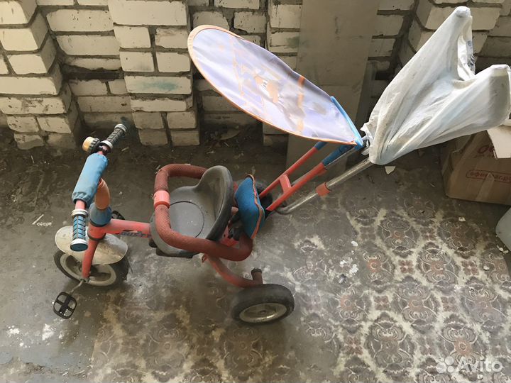 Детский велосипед с ручкой бу