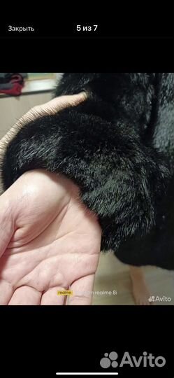 Шуба норковая с капюшоном