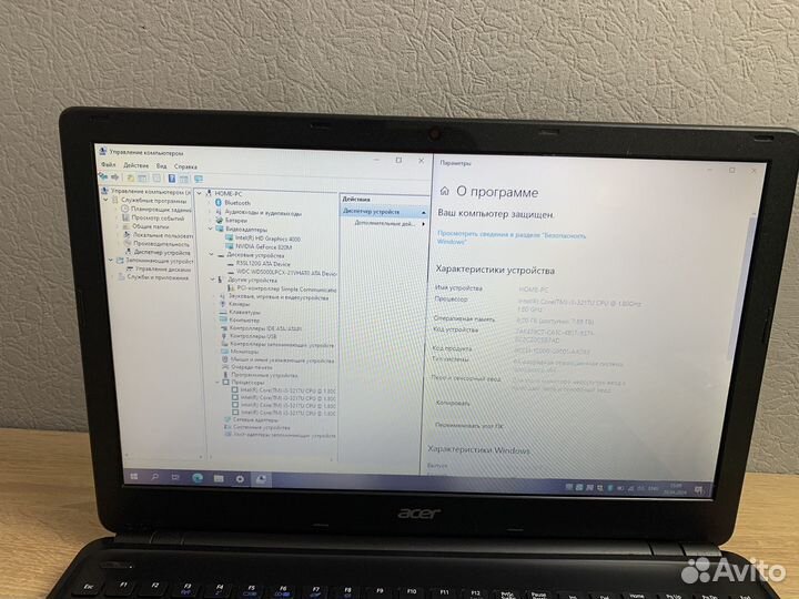 Игровой ноутбук Acer/GeForce 820M/core i3/ssd/hdd