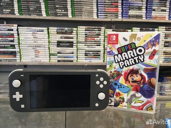 Switch Lite Grey + Super Mario Party