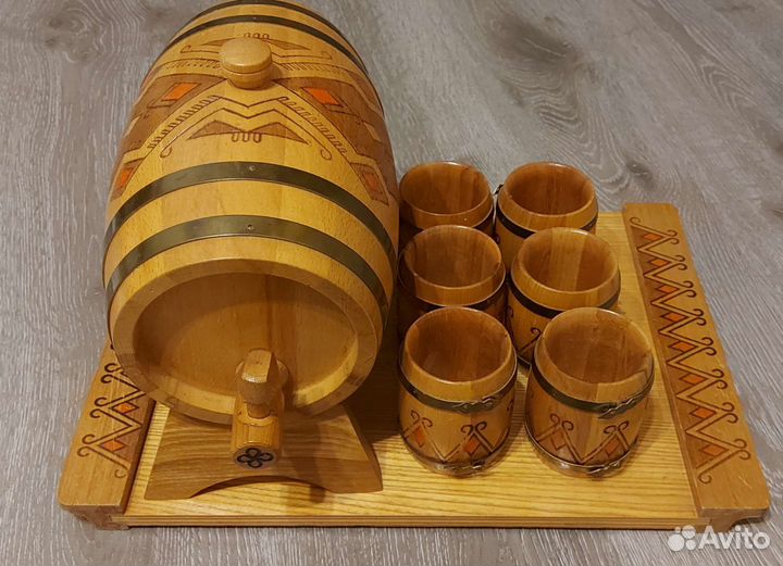 Ретро. Мини Бочка деревянная для вина или коньяка