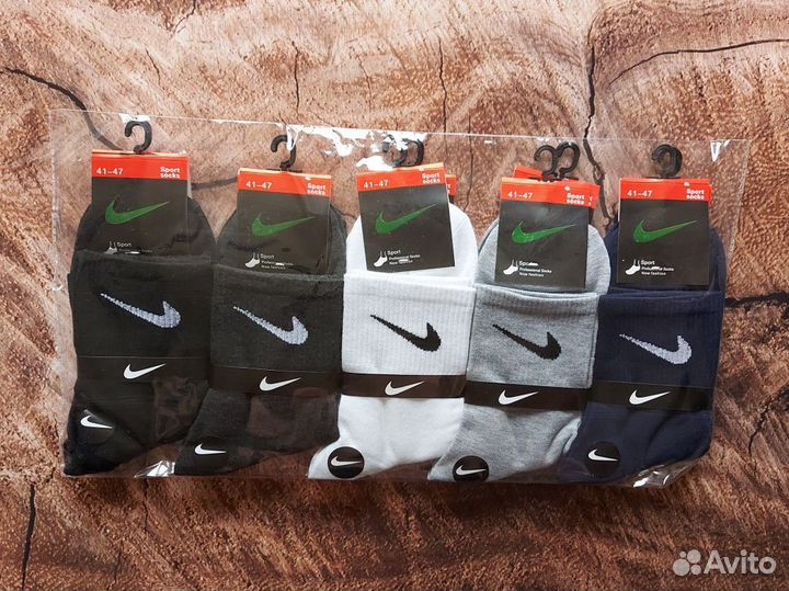 Носки Nike Adidas Jordan белые