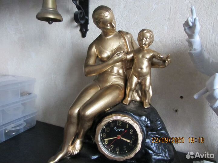 Часы настольные каминные старинные Касли