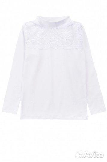 Новая Водолазка для девочки с кружевом