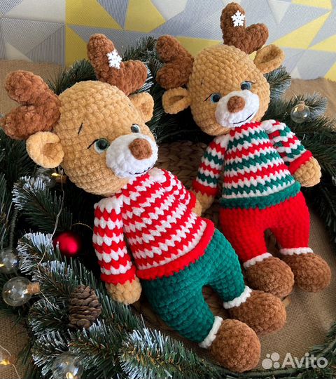 Новогодние игрушки олень