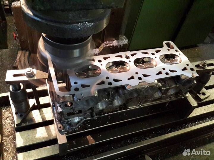 Фрезеровка плоскости гбц и выпускного коллектора