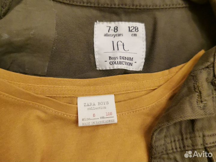 Пакет вещей для мальчика 128 zara mango h&m kiabi