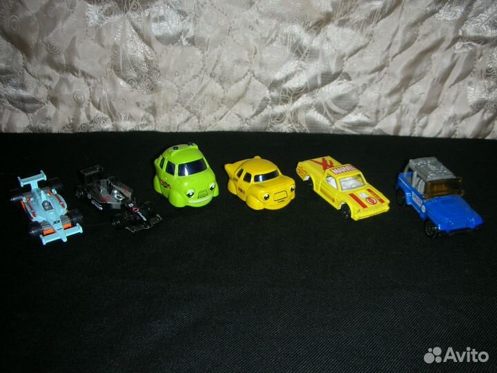 Машинки разные, металл, 6 шт