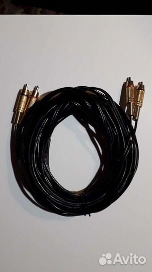 Аудиошнур 2х2 RCA, 1.5/2/3/5/10метров