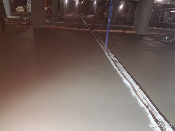 Полусухая стяжка пола за 1 день