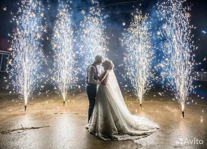 Холодние фонтаны пиротехнические