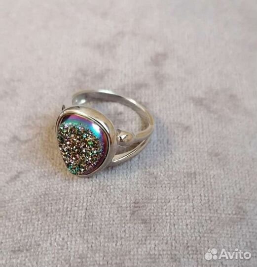 Серебряное кольцо и серьги, новые