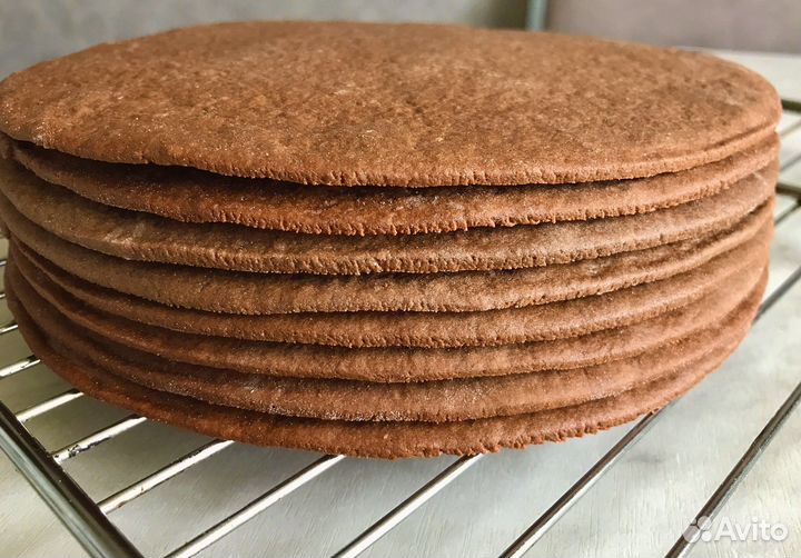Коржи для торта Медовик и Спартак, медовые коржи