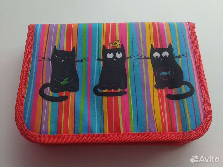 Пенал школьный и папка для тетрадей