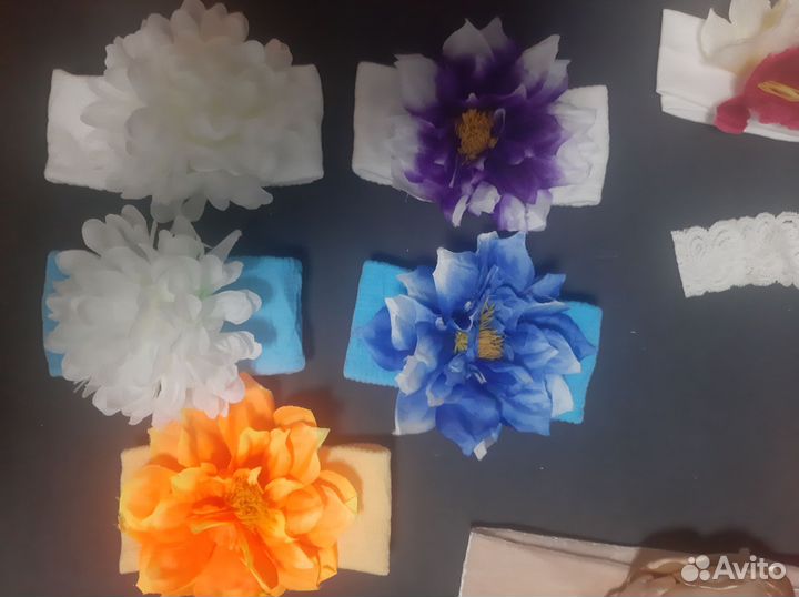 Повязки с цветочками