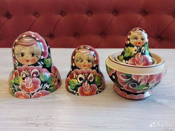 Матрешка 90-е деревянная классическая