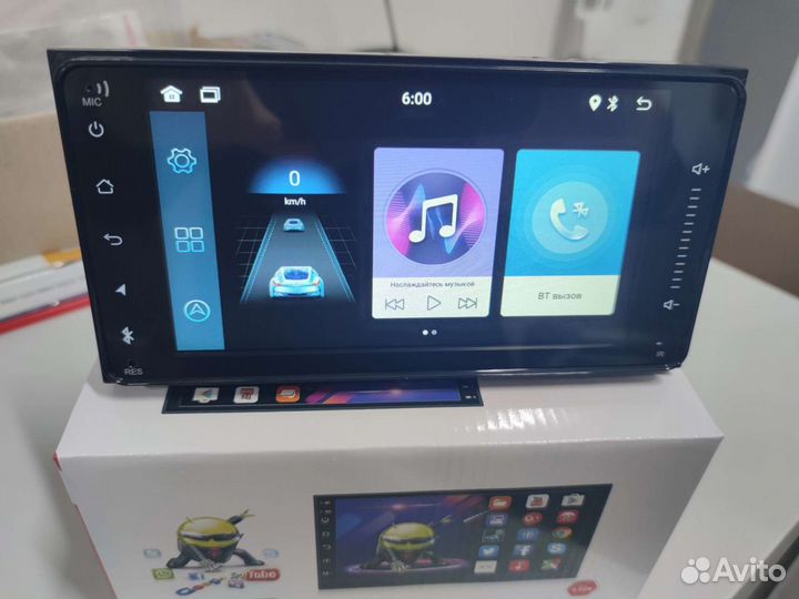 Штатная магнитола Android 10 на Toyota 200х100см