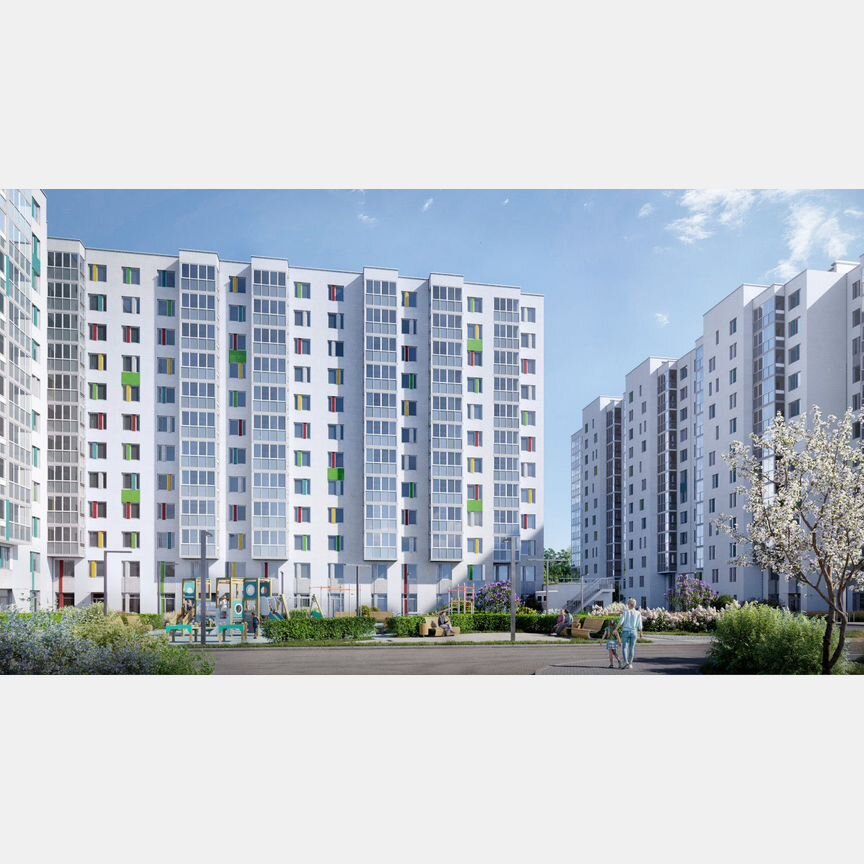 3-к. квартира, 69,6 м², 2/12 эт.