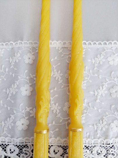 Свечи венчальные восковые h38см