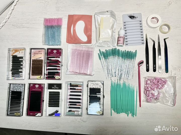Материалы для наращивания ресниц, набор лешмейкера