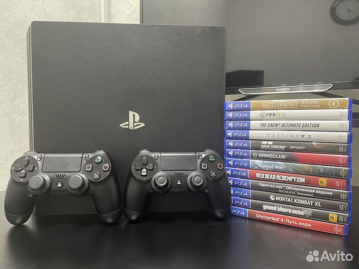 Sony PS4 pro 1tb +подписка +игры
