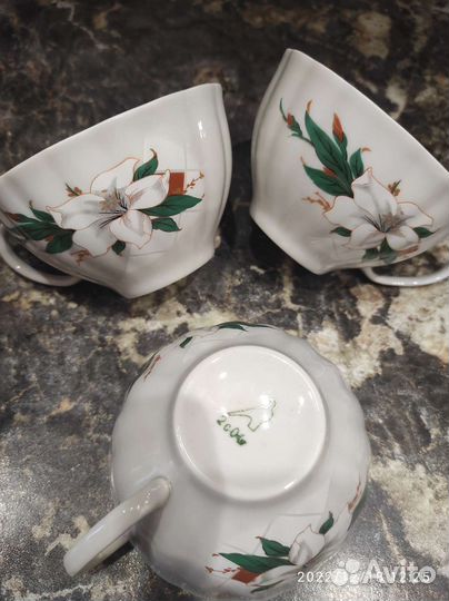 Сервиз чайный, хрусталь